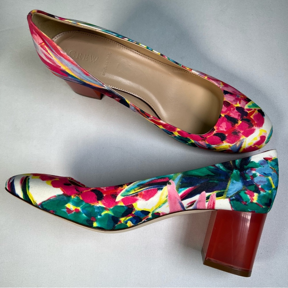 J. Crew Lucite Heel Ratti Painted Pineapple
Pump 9.5 NEW
$268 now $125